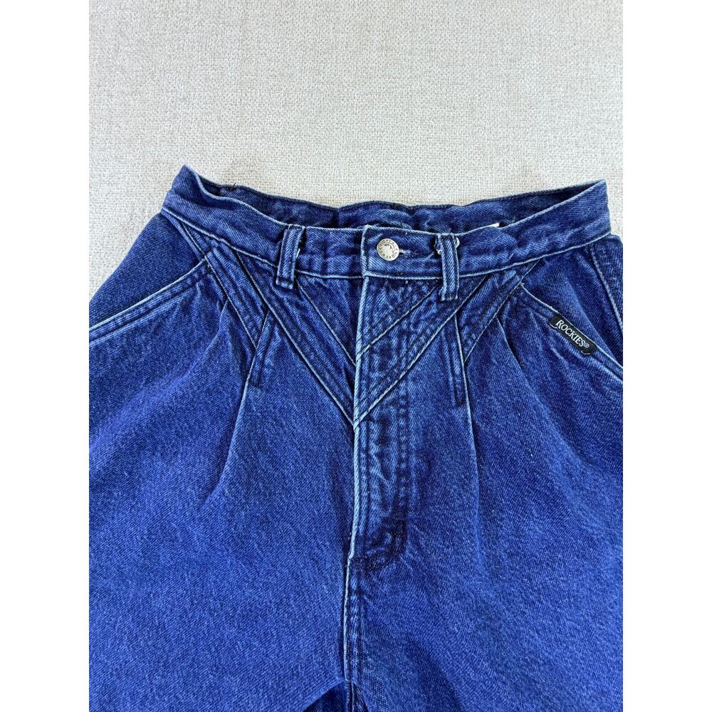 Rockies Women's Blue 26x36 SilverTab Straight Leg Western Denim Jeans Vintage - Picture 10 of 11
